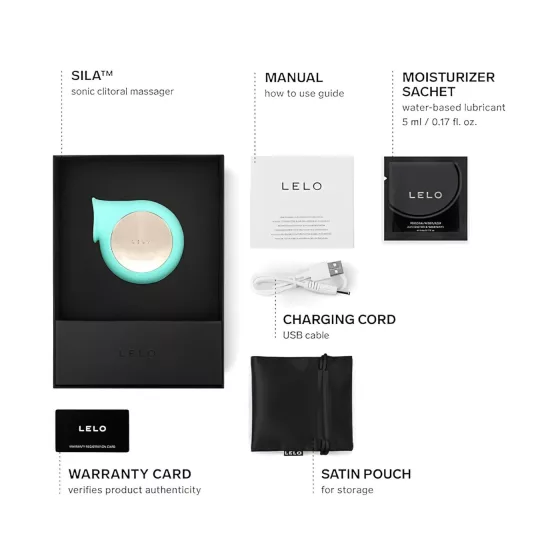 LELO Sila - Turquoise Waterproof Sonic Wave Clitoral Vibrator