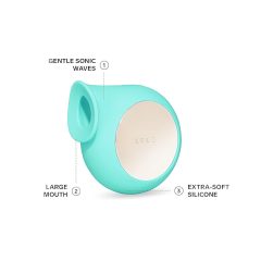   LELO Sila - Turquoise Waterproof Sonic Wave Clitoral Vibrator