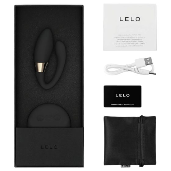 LELO Tiani Duo - Silicone Couple's Vibrator (Black)