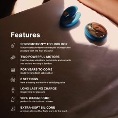 LELO Tiani Duo - Silicone Couples Vibrator (Blue)