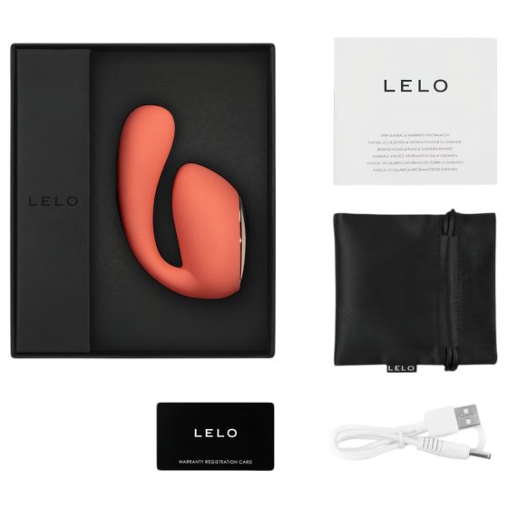 LELO Ida Wave - Smart, Rechargeable Vibrating-Rotating Vibrator (Coral)