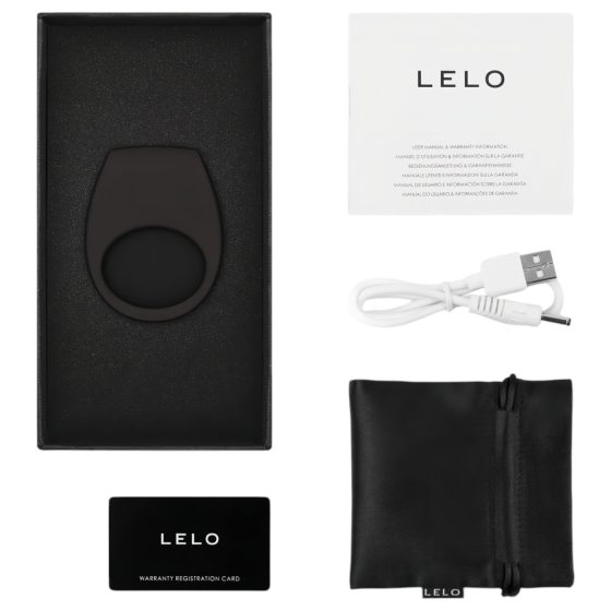 LELO Tor 3 - Rechargeable Smart Vibrating Ring (Black)