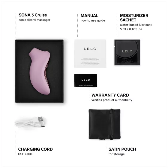 LELO Sona 3 Cruise - Sonic Clitoral Stimulator (Pink)