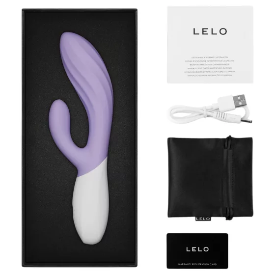 LELO INA Twist - app-controlled G-spot vibrator with clitoral arm (purple)