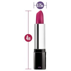   Blush Lipstick Rosé - Waterproof Lipstick Vibrator (Black-Pink)