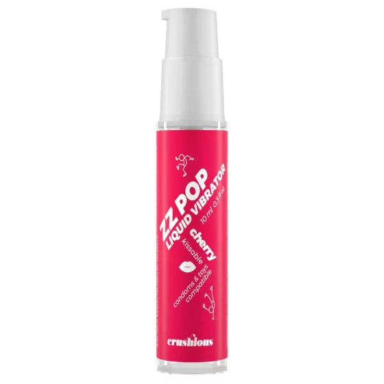 Crushious ZZ POP - edible liquid vibrator, cherry (10 ml)
