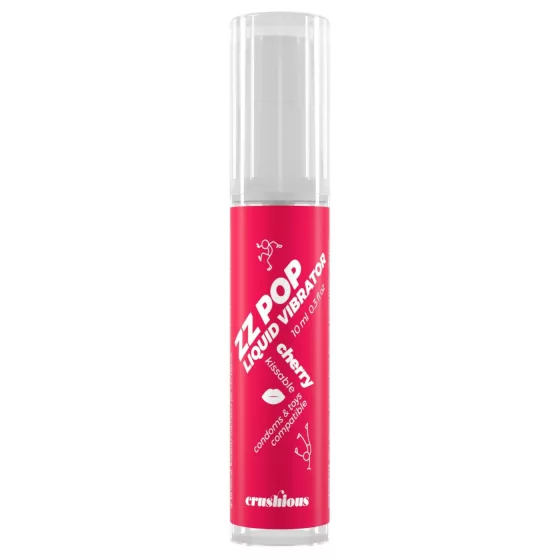 Crushious ZZ POP - edible liquid vibrator, cherry (10 ml)