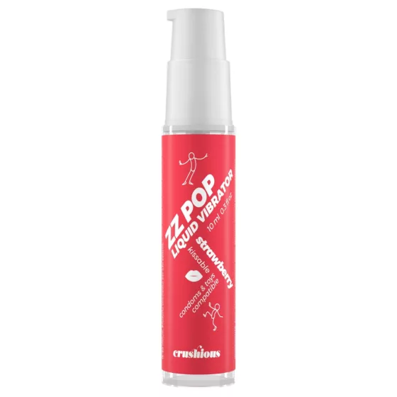 Crushious ZZ POP - edible liquid vibrator, strawberry (10 ml)