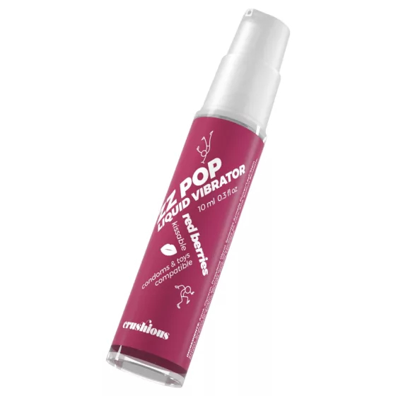 Crushious ZZ POP - edible liquid vibrator, red berries (10 ml)