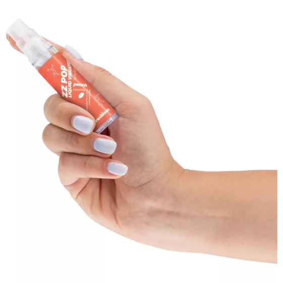 Crushious ZZ POP - edible liquid vibrator, peach (10 ml)