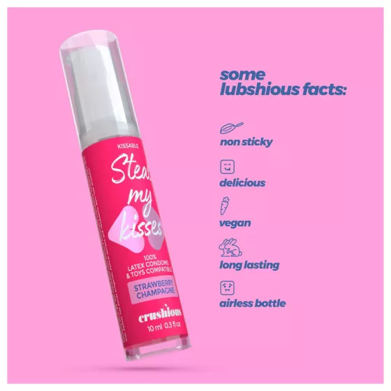 Crushious Steal My Kisses - flavoured lubricant, strawberry & champagne (10 ml)