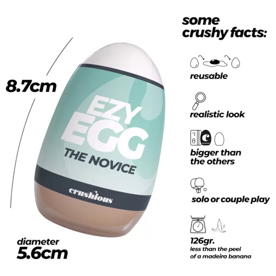 Crushious Ezy Egg The Novice - masturbator egg (flesh-coloured)