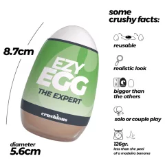   Crushious Ezy Egg The Expert - masturbator egg (flesh-coloured)