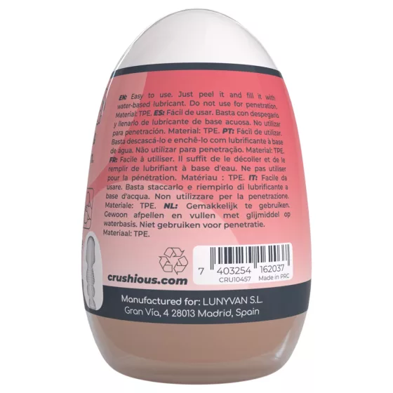Crushious Ezy Egg Mouth - masturbator egg (flesh-coloured)