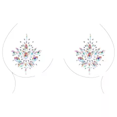 Le Désir - Glittery Nipple Stickers (Rainbow) 