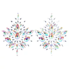 Le Désir - Glittery Nipple Stickers (Rainbow) 