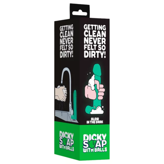 Dicky - Glow-in-the-Dark Novelty Soap with Testicle Design (265g)