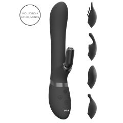   Vive Chou - 4-in-1 Clitoral Vibrator with Flexible Arm (Black)