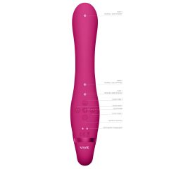 Vive Suki – Strap-On Vibrator (Pink, Harness-Free)