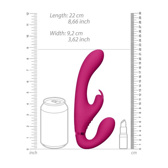 Vive Suki - Strap-On Vibrator (Pink, Harness-Free)