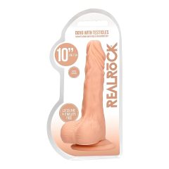   RealRock Dong 10 - Lifelike Dildo with Balls (10) - Natural"