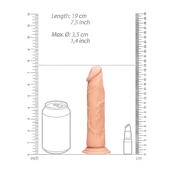 RealRock 7 Life-Like Dildo - Natural"