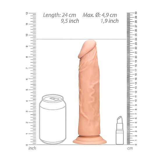 RealRock Dong 9 - Lifelike Dildo (9) - Natural"