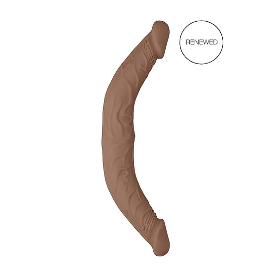 RealRock Double Dong 14 - Dark Natural Twin Dildo (36cm)"