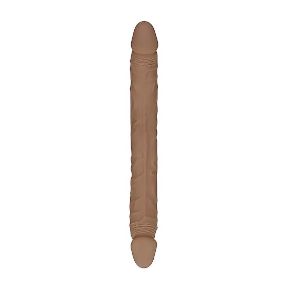 RealRock Double Dong 14 - Dark Natural Twin Dildo (36cm)"
