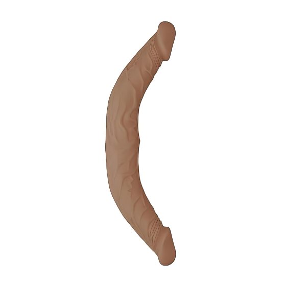 RealRock Double Dong 14 - Dark Natural Twin Dildo (36cm)"
