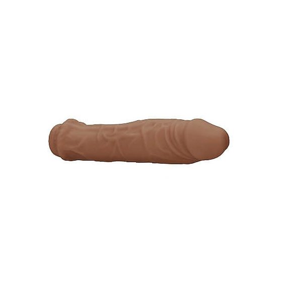 RealRock Penis Sleeve 6 - penis sheath (17cm) - dark natural