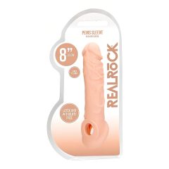 RealRock Penis Sleeve 8-inch - Natural 
