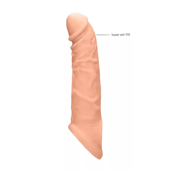 RealRock Penis Sleeve 8-inch - Natural 