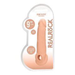 RealRock 9'' Penis Sleeve - Natural Finish