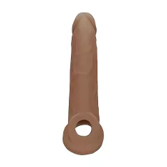 RealRock 9” Penis Sleeve - Dark Natural (21.5cm)