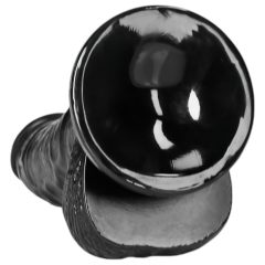 RealRock - Suction Cup Realistic Dildo - 6 (Black)"
