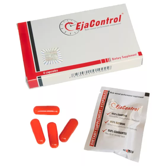 EjaControl - Delay-Effect Dietary Supplement Capsules (4-pack)