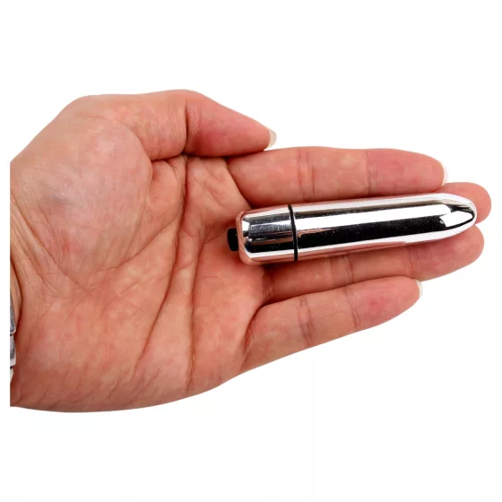 Hi-Basic Please Do Me - vibrating bullet with button cell batteries (silver)