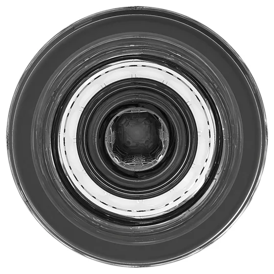 MX Spiral Portable Quin Cup - spiral, suction-effect masturbator (black)