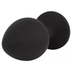   Senuelo Booty Fantasy - silicone anal plug with crystal (black) - M