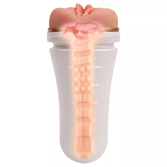 MX The Rolling Burst - lifelike vagina masturbator (flesh-coloured)