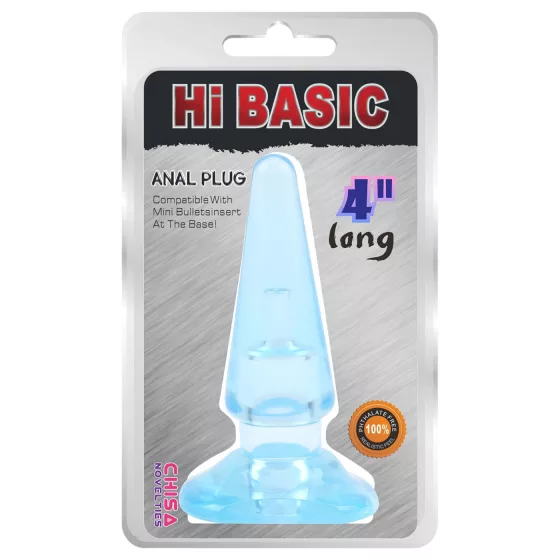 Hi-Basic Sassy - beginner anal plug (transparent blue)