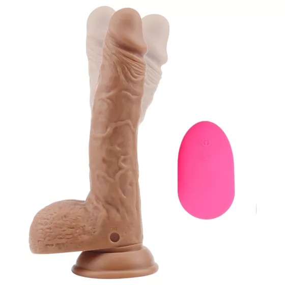 DiDi Max Vibrotation - rotating, remote‑controlled realistic vibrator (flesh‑coloured)