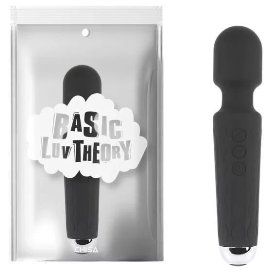 Hi-Basic Wacko Touch - rechargeable mini massager vibrator (wand) (black)