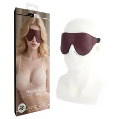 NOIR RION Go Black - faux leather eye mask (red)