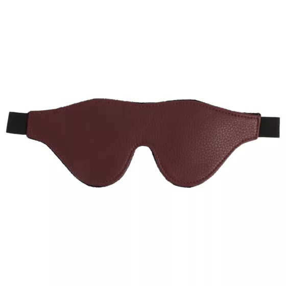 NOIR RION Go Black - faux leather eye mask (red)
