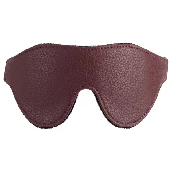 NOIR RION Go Black - faux leather eye mask (red)