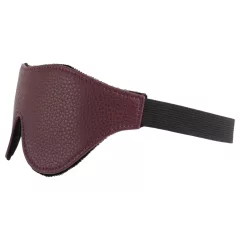 NOIR RION Go Black - faux leather eye mask (red)