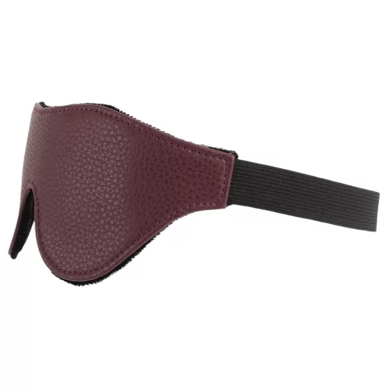 NOIR RION Go Black - faux leather eye mask (red)