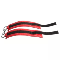 NOIR RION - adjustable faux leather handcuffs (red)